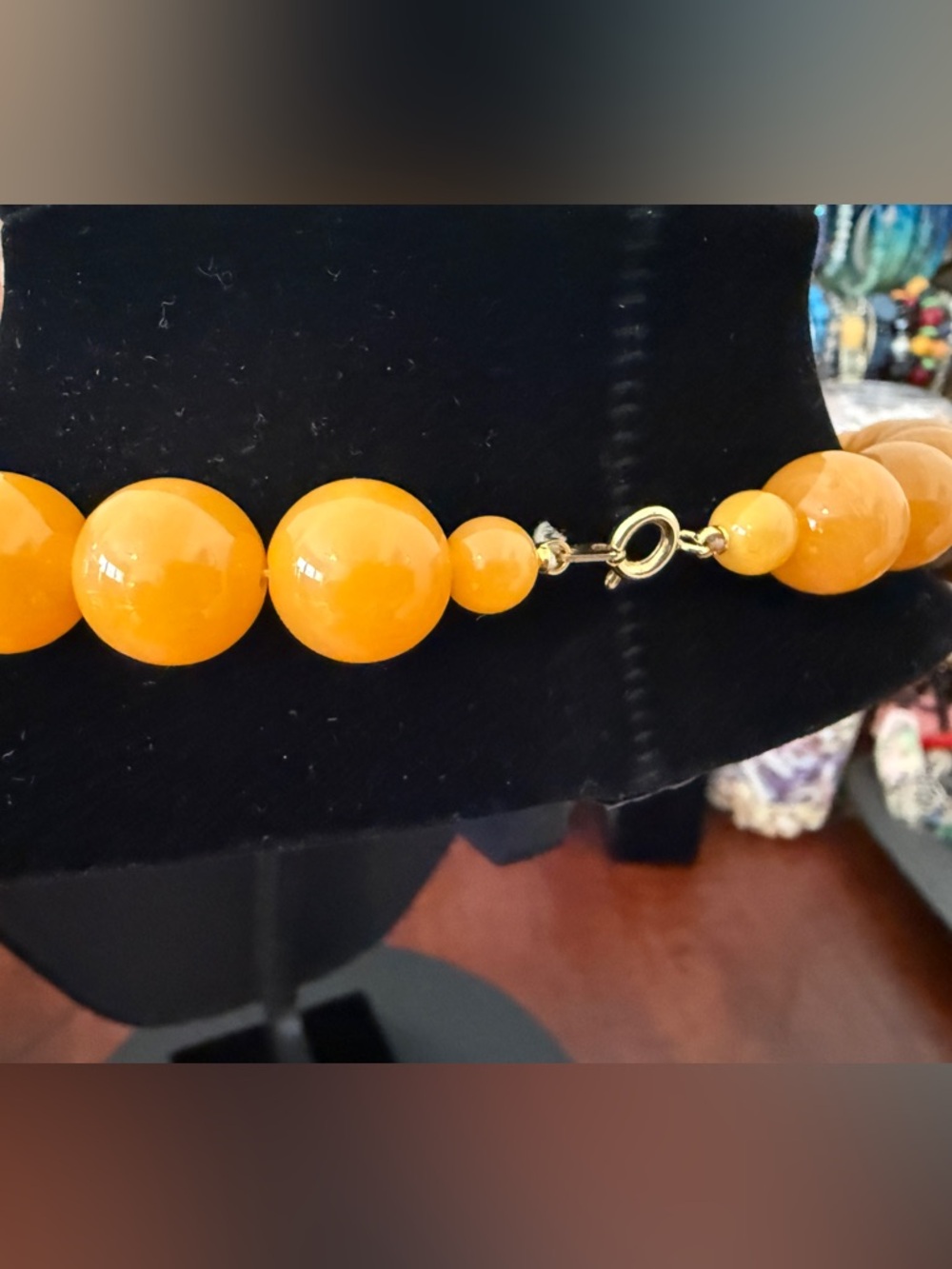 Beautiful Butterscotch Beaded Necklace - Picture 4 of 4
